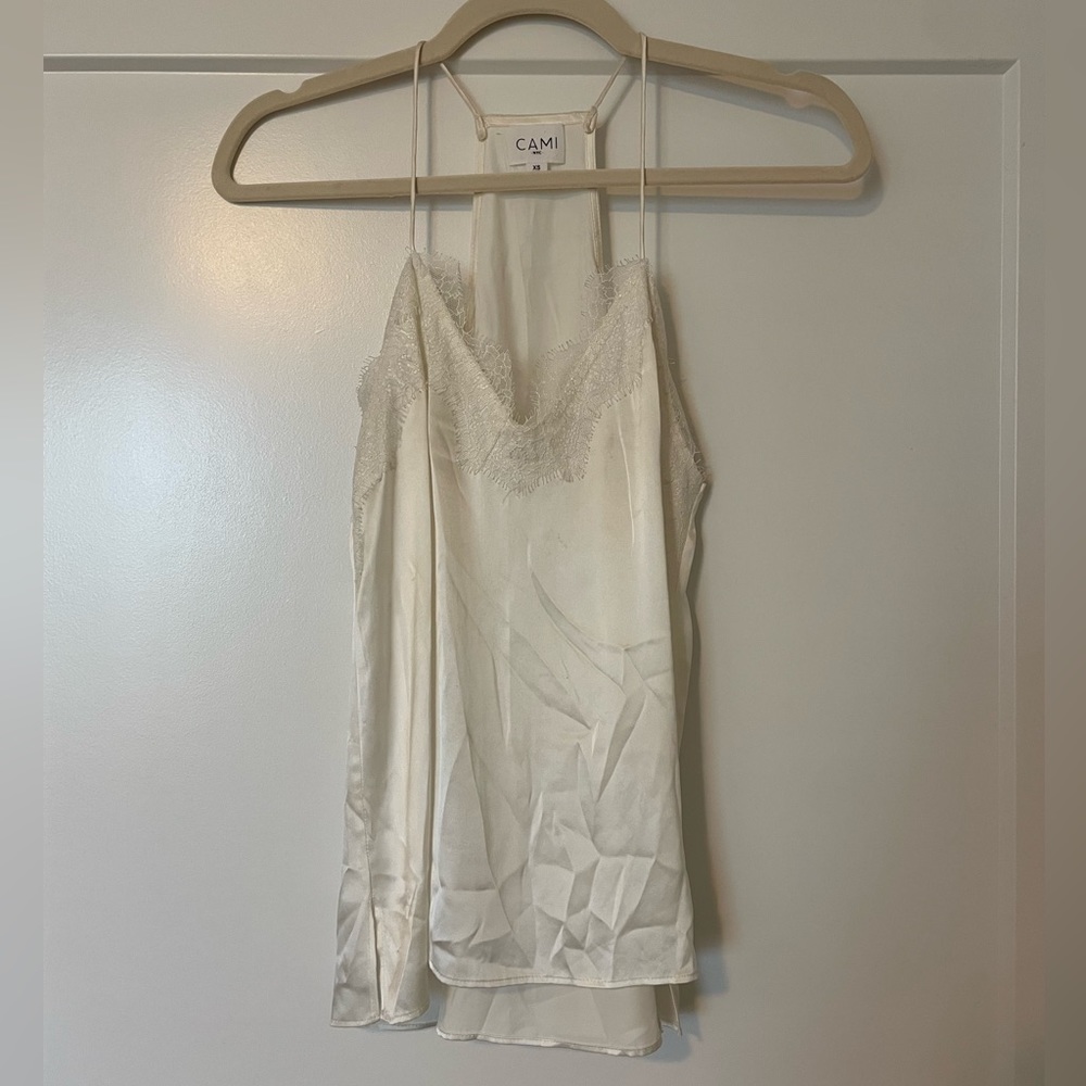 Cami NYC White Lace Tank